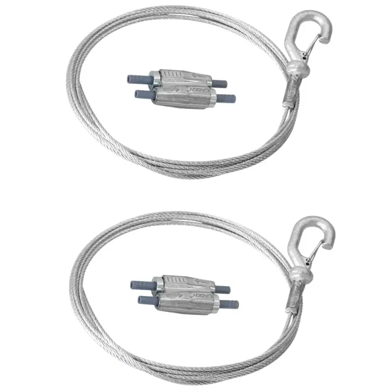 CADDY SPEED LINK SLK15L3R2 Drahtseilsystem mit Haken,1,5mm 3m, 2 Stück