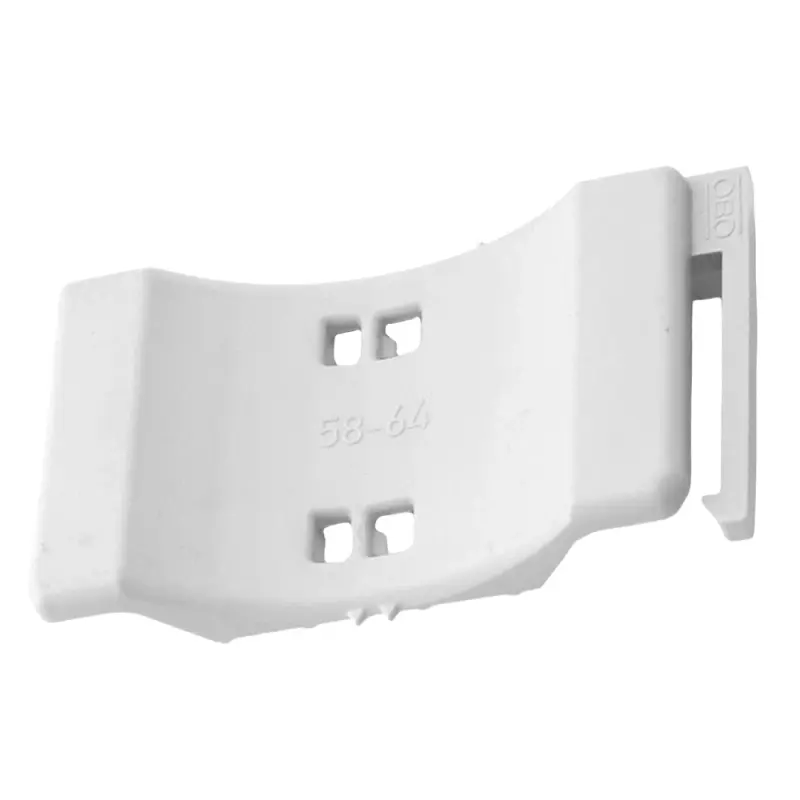 OBO 2058UW64LGR Universal-Gegenwanne für Bügelschelle, 58-64mm, PP, Lichtgrau
