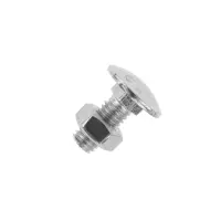 Flachrundschraube DIN603 VZ M8x20, mit Mutter