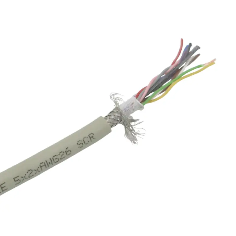 LiYCY Steuerleitung geschirmt | 5x2xAWG26 Grau Meterware