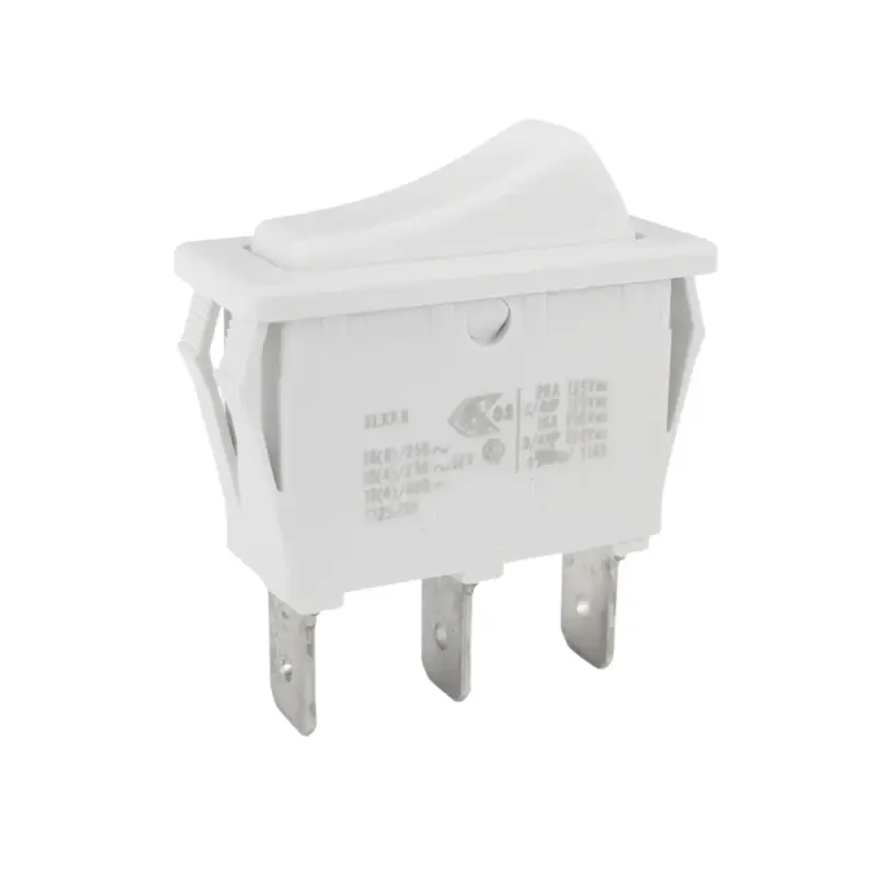 EVEREL SX81 Wippschalter 30x11mm | 1-polig EIN/EIN 16A 250VAC | Weiß