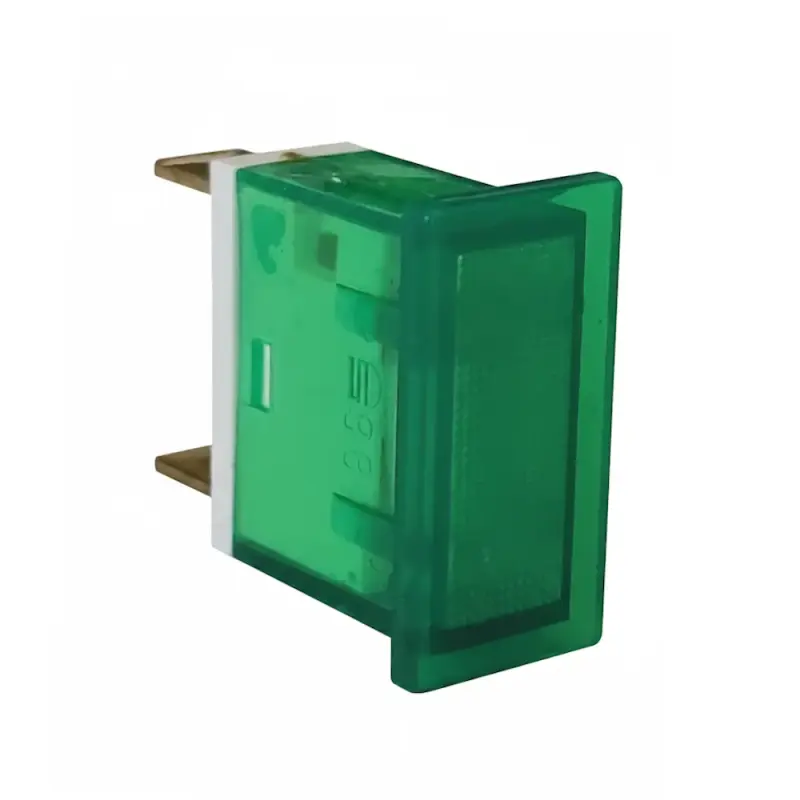 SIGNAL-LUX 38B Signallampe 21,5x10mm 230VAC Grün | Neon 6,3mm Flachstecker