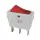 Kontroll-Wippschalter 30x11mm | 1-polig EIN/AUS 16A 250VAC | 0/I Rot