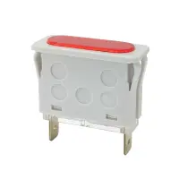 Signallampe 35x12mm 230VAC Rot | Neon 6,3mm Flachstecker...