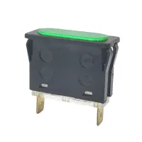 Signallampe 35x12mm 230VAC Grün | Neon 6,3mm...