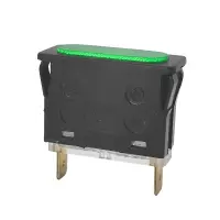 Signallampe 35x12mm 230VAC Grün | Neon 6,3mm...