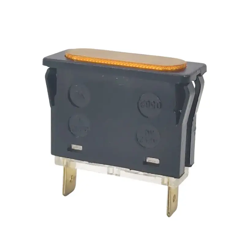 Signallampe 35x12mm 230VAC Orange | Neon 6,3mm Flachstecker
