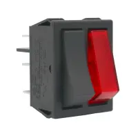 Wippschalter-Kombination 30x22mm | Kontrollschalter Rot...