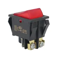 Kontroll-Wippschalter 30x22mm | 2-polig EIN/AUS 20A...