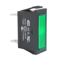 Signallampe 30x11mm 230VAC Grün | Neon 6,3mm...