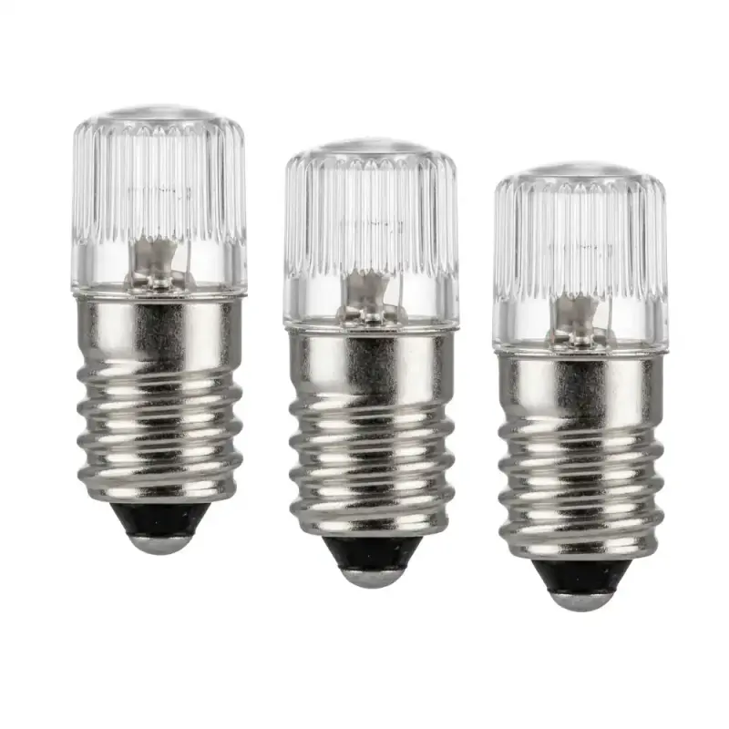 Neon-Signallampe (Glimmlampe) | Sockel E10 230V T90 | 24,5mm 3 Stück