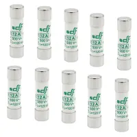 Schmelz-Sicherungseinsatz, 10x38mm, aM (Motorschutz), 500VAC, 12A, 10 Stück