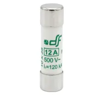 Schmelz-Sicherungseinsatz, 10x38mm, aM (Motorschutz), 500VAC, 12A, 10 Stück