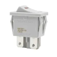 Kontroll-Wippschalter 19x13m 2-polig EIN/AUS 10A 250VAC...
