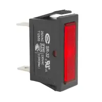 Signallampe 30x11mm 230VAC Rot | Neon 6,3mm Flachstecker