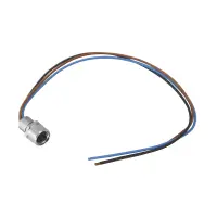 BINDER Serie 718 Flanschdose mit 20cm Kabel, 3-polig,...
