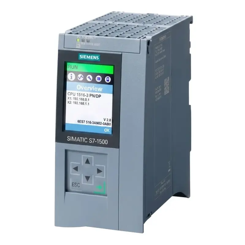 SIEMENS 6ES7516-3AN02-0AB0 SIMATIC S7-1500 Zentralbaugruppe, CPU 1516-3 PN/DP