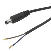 DC-Anschlusskabel mit Hohlstecker 2,5/5,5mm | 150cm Schwarz