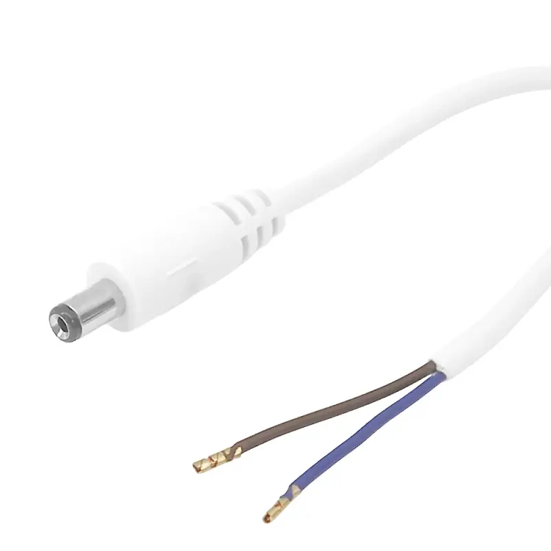 DC-Anschlusskabel mit Hohlstecker 5,5/2,5mm | 100cm Weiß