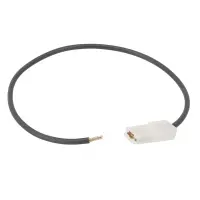 Brücke 1,5mm² 230mm | 6,3mm Flachsteckhülse/Aderendhülse | Schwarz 10 Stück