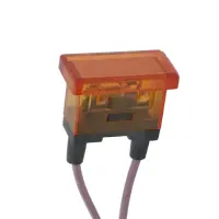 Signallampe 22x10mm 250VAC Orange | Neon T125...