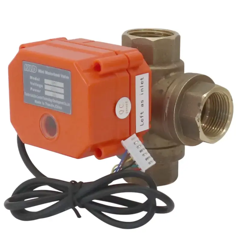 3-Wege Umschaltventil IG 3/4" | Motor 5VDC 3W | inkl. Endschalter | B-Ware