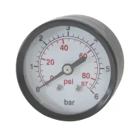 Manometer 0-6 bar / 0-87 psi | AG 1/4" hinten |...