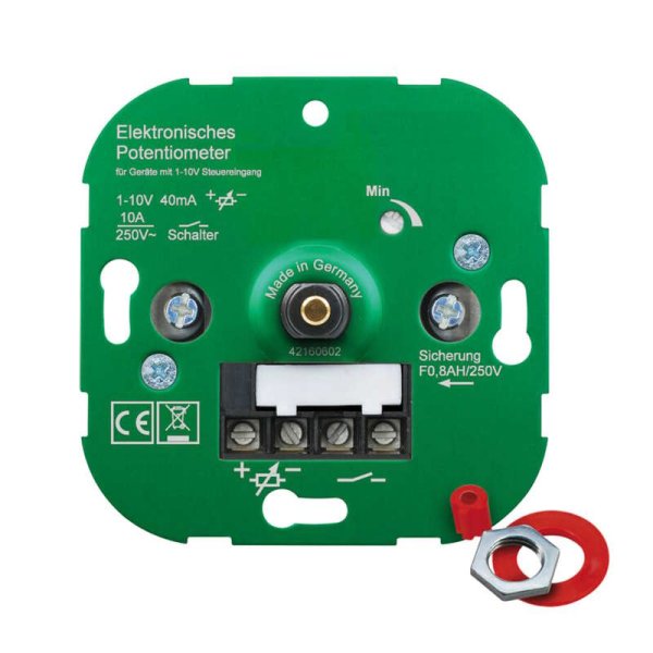 EHMANN T73 UP-Potentiometer-Einsatz mit Schalter, elektronisch, 1-10V