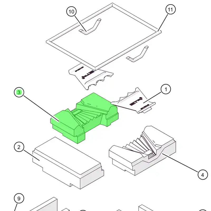 ETA 001-1802-05L18 Deckstein links mit Schutzwall