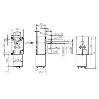 Gleichstrom-Winkelgetriebemotor, 1,5-6V/DC, 2-8RPM, 100Ncm, 81mm