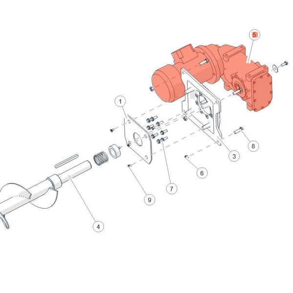 ETA HACK VR 500 Austragungsgetriebemotor, 1,5kW