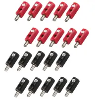 Set 2,6mm Zwergstecker mit Querloch | 20-teilig (10x...
