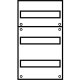Aufputz Wandverteiler Komplettschrank, IP43, 1x3-reihig, 36TE (12TE Klemmraum)
