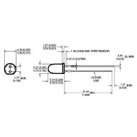 LED 5mm Rot klar | 20mA 1000mcd | 10 Stück