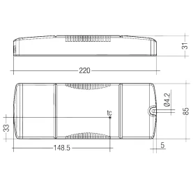 TRIDONIC LCAI 35W 350mA-900mA ECO SR LED-Treiber, 35W, einstellbar, Universal-Dimm