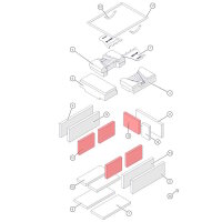 ETA 38570RAK60 Schamotte Brennkammer, 250x187x31mm |...