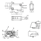 KW3-16A-B Mikroschalter, 28mm, 16A, 250V~, 1 Wechsler, ohne Zusatzbetätiger