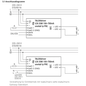 TRIDONIC LCA 35W 150-700mA one4all lp PRE LED-Treiber,...