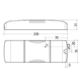 TRIDONIC LC 25W 350-1050mA flexC SR EXC LED-Treiber, 35W, einstellbar, ready2mains