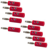 4mm Bananenstecker mit Schraubanschluss & Querloch,...