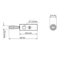 4mm Bananenstecker mit Schraubanschluss & Querloch, 10 Stück, Grün
