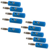 4mm Bananenstecker mit Schraubanschluss & Querloch,...
