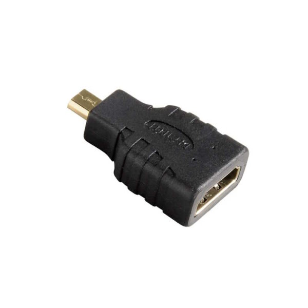 HDMI-Adapter, Kupplung 19-polig  zu Micro-HDMI Stecker, gerade