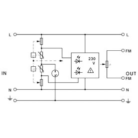 PHOENIX CONTACT MODUTRAB MT2-PE/S-230AC-OLA...