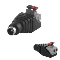 DC-Hohlkupplung 5,5/2,1mm gerade | Klemmanschluss
