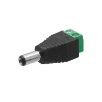 DC-Hohlstecker 5,5/2,1mm gerade | Schraubanschluss