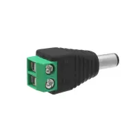DC-Hohlstecker 5,5/2,1mm gerade | Schraubanschluss
