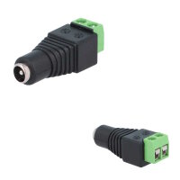 DC-Hohlkupplung 5,5/2,1mm gerade | Schraubanschluss