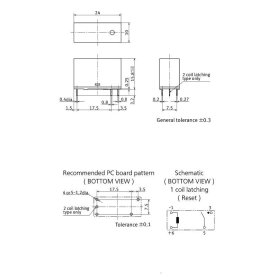 PANASONIC ADW1106HLW Print-Leistungsrelais, 6V-, 1 Schließer, 16A/277V~