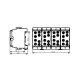 Hauptleitungsabzweigklemme, DIN-Schiene, 4-polig, 2x35/2x25mm²